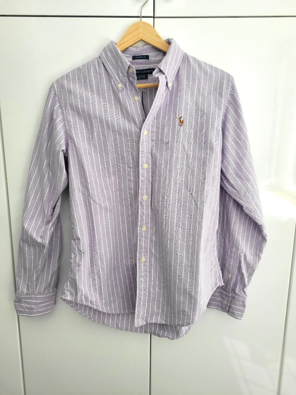 Ralph Lauren Boy's Preppy 100% Cotton Oxford Cloth Button Down Shirt Size 10